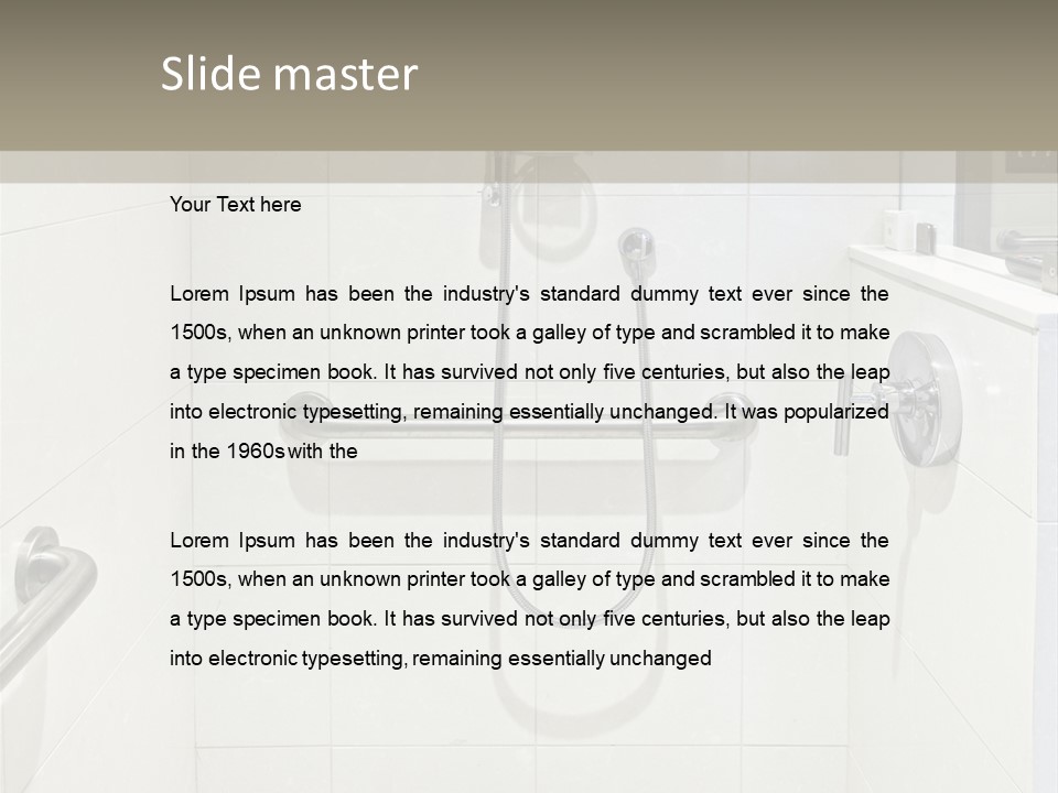 Restroom Wash Bathroom PowerPoint Template