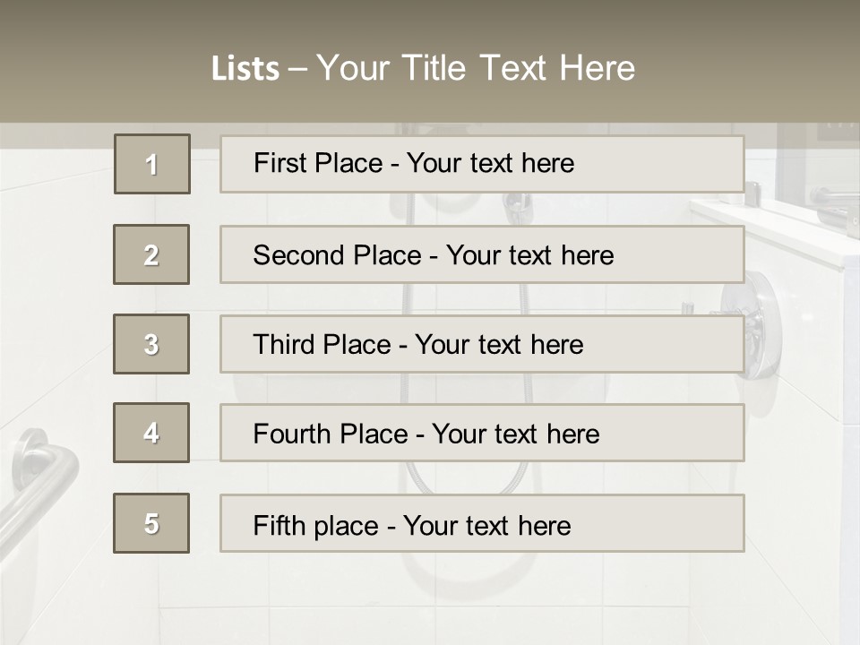 Restroom Wash Bathroom PowerPoint Template