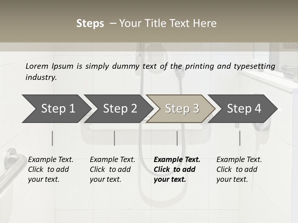 Restroom Wash Bathroom PowerPoint Template