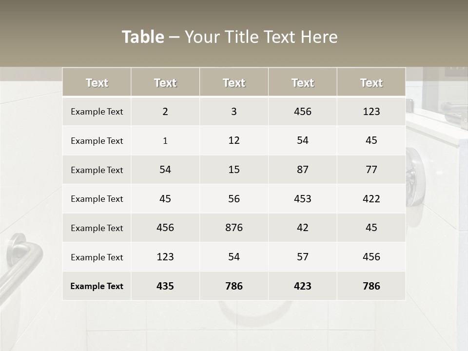 Restroom Wash Bathroom PowerPoint Template
