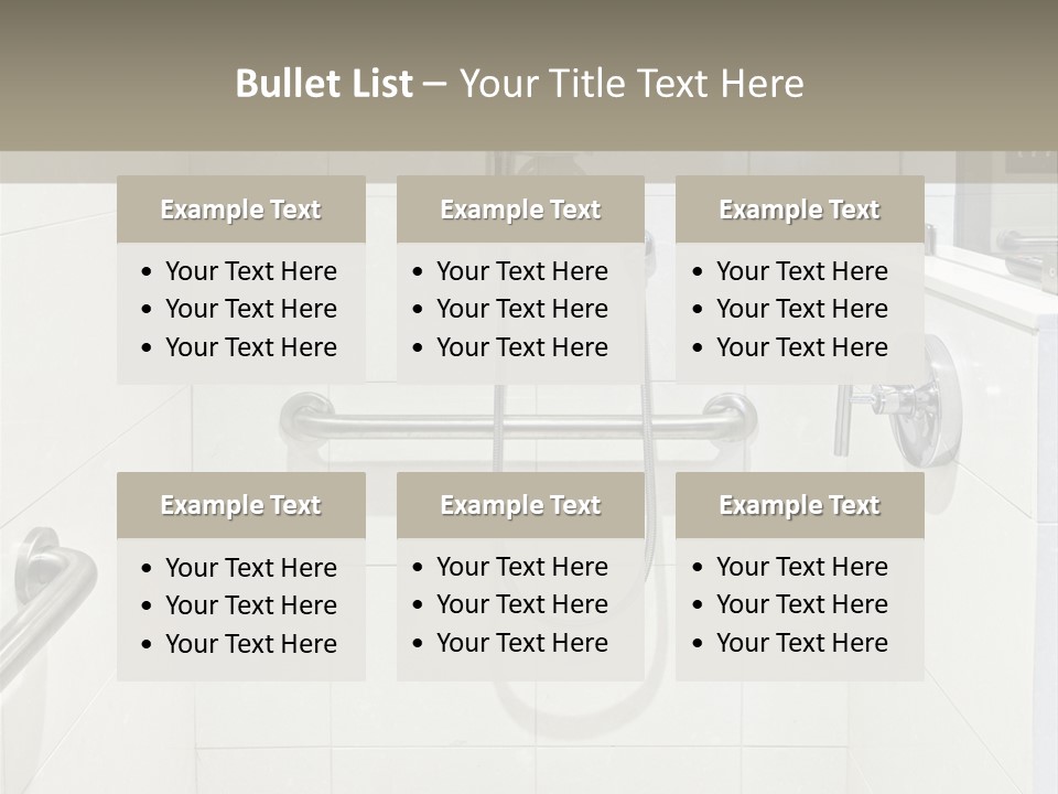 Restroom Wash Bathroom PowerPoint Template