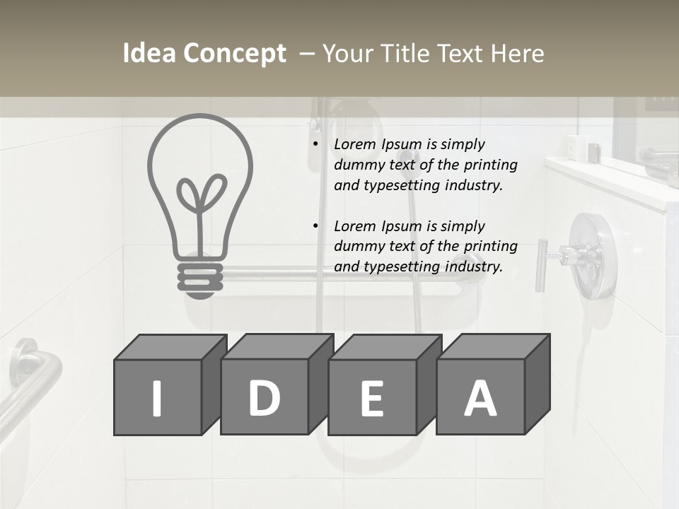 Restroom Wash Bathroom PowerPoint Template