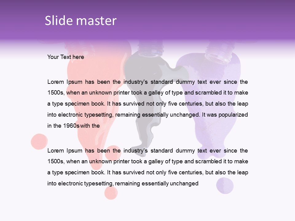 Ceremonial Cosmetics Beauty PowerPoint Template