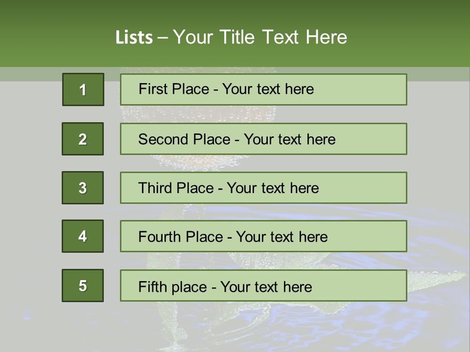 Delicious Reflection Bunch PowerPoint Template