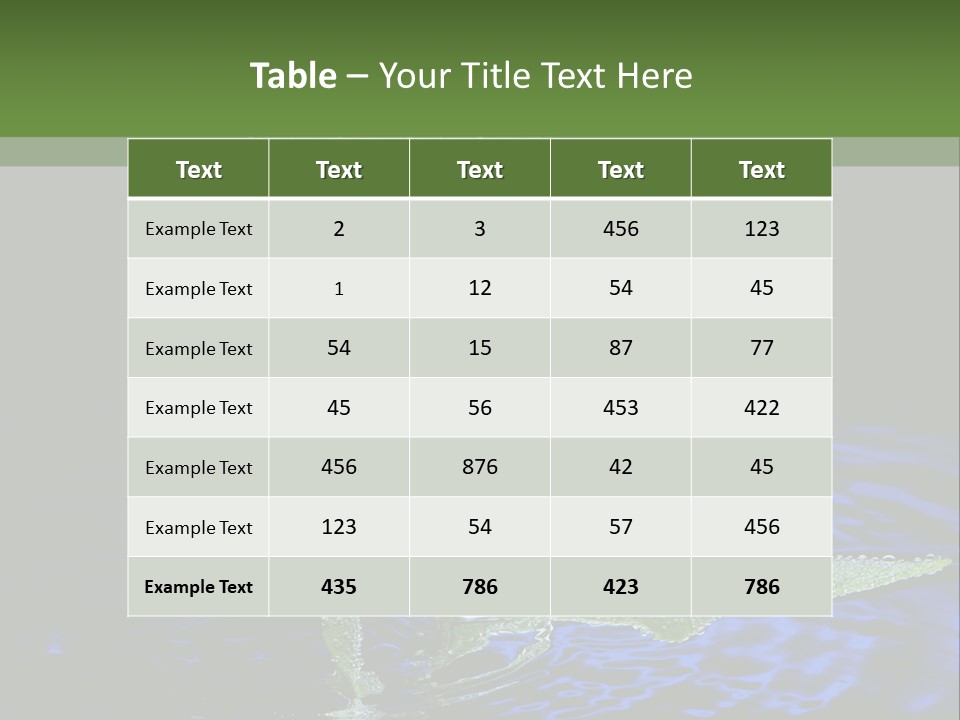 Delicious Reflection Bunch PowerPoint Template