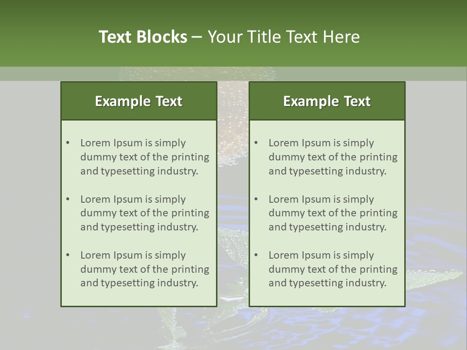 Delicious Reflection Bunch PowerPoint Template