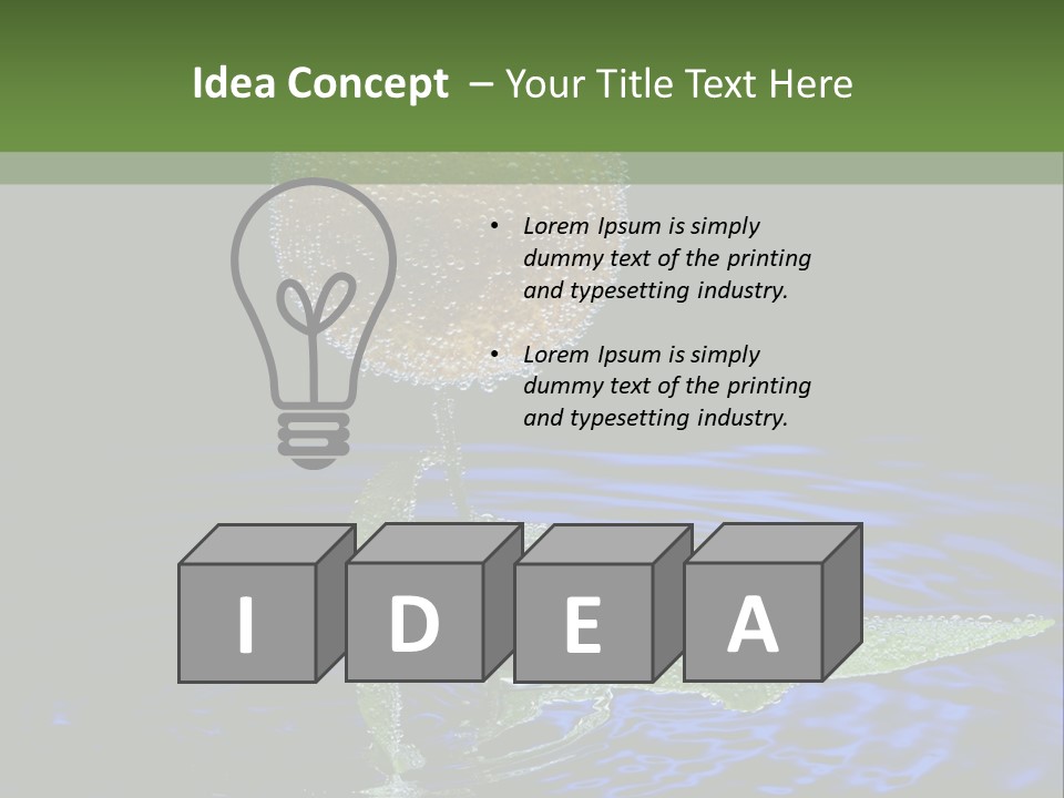 Delicious Reflection Bunch PowerPoint Template