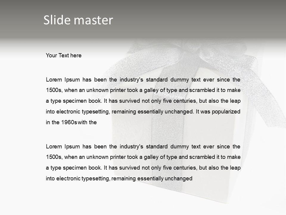 Box Blank Giving PowerPoint Template