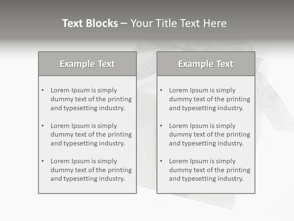 Box Blank Giving PowerPoint Template