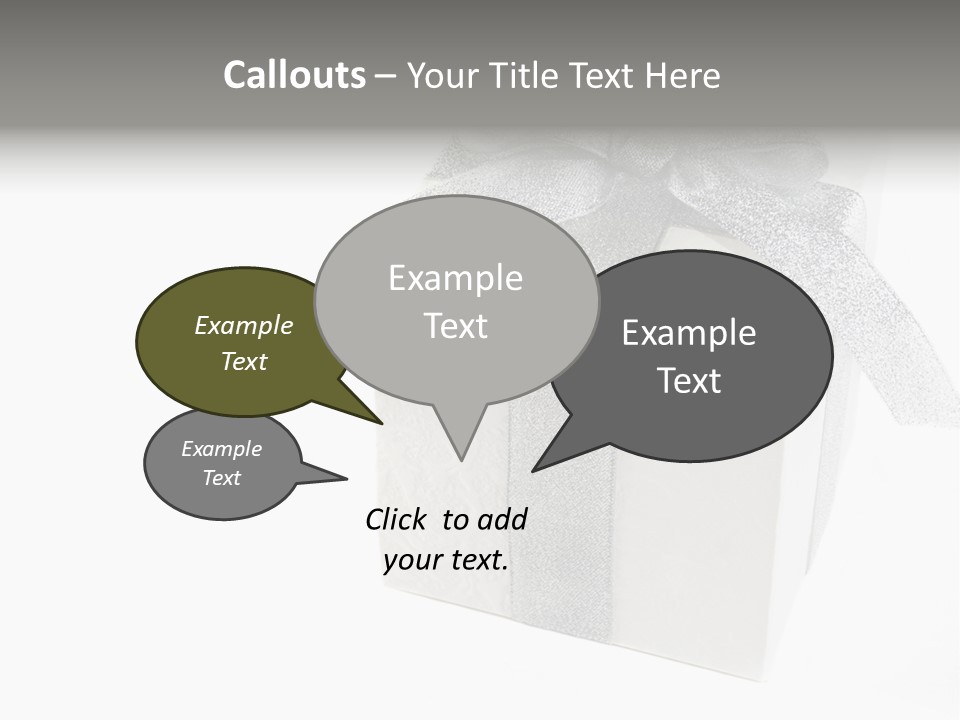Box Blank Giving PowerPoint Template