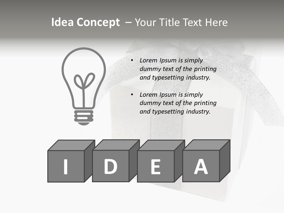 Box Blank Giving PowerPoint Template