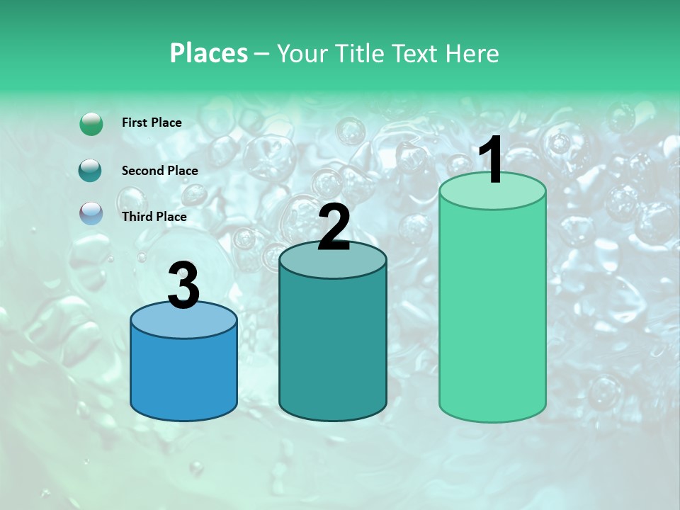 Aqua Image Ripple PowerPoint Template