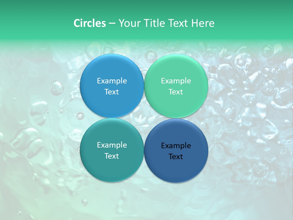 Aqua Image Ripple PowerPoint Template