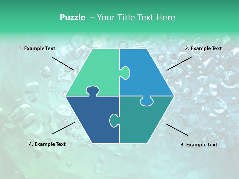 Aqua Image Ripple PowerPoint Template