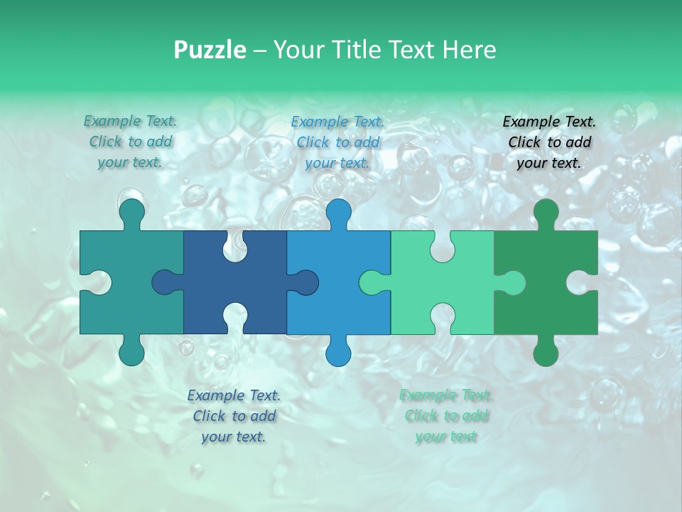Aqua Image Ripple PowerPoint Template