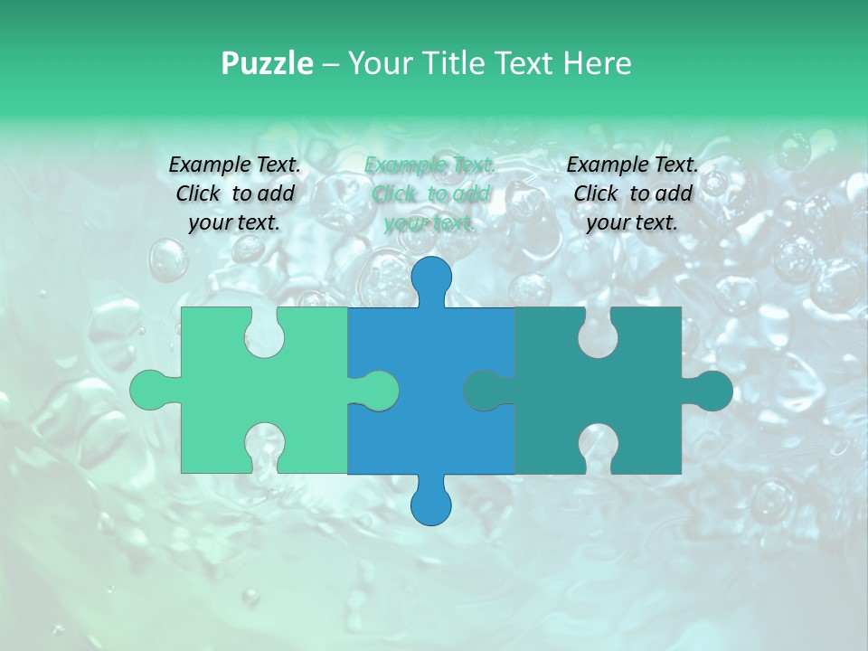 Aqua Image Ripple PowerPoint Template