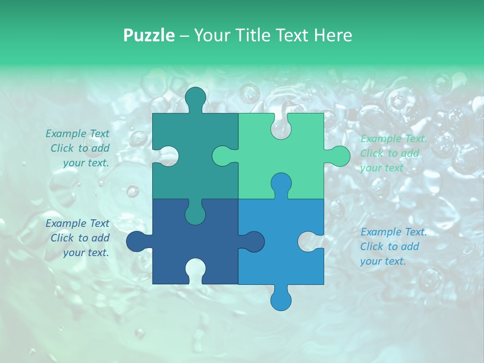 Aqua Image Ripple PowerPoint Template
