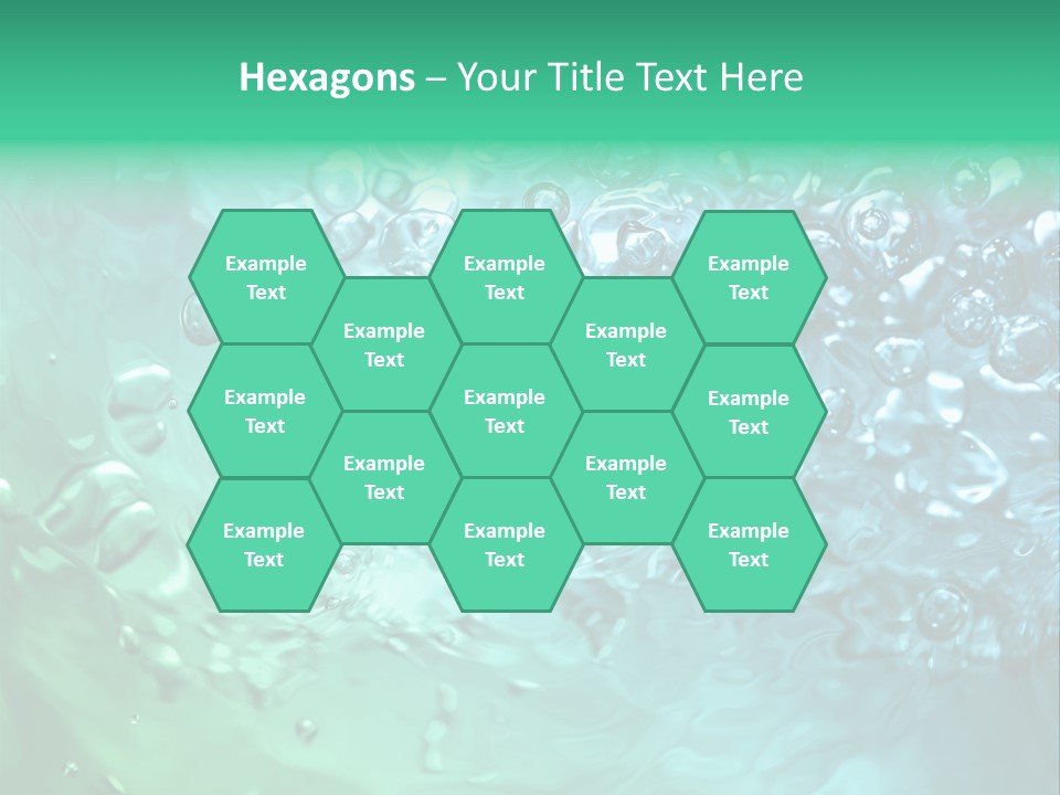 Aqua Image Ripple PowerPoint Template