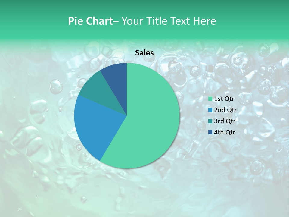 Aqua Image Ripple PowerPoint Template