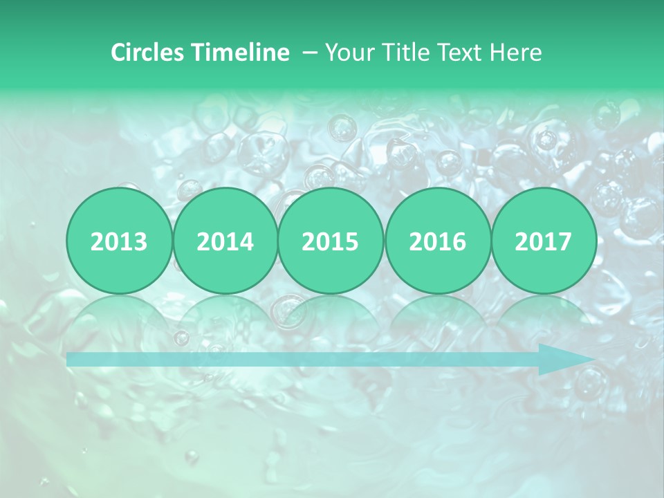 Aqua Image Ripple PowerPoint Template