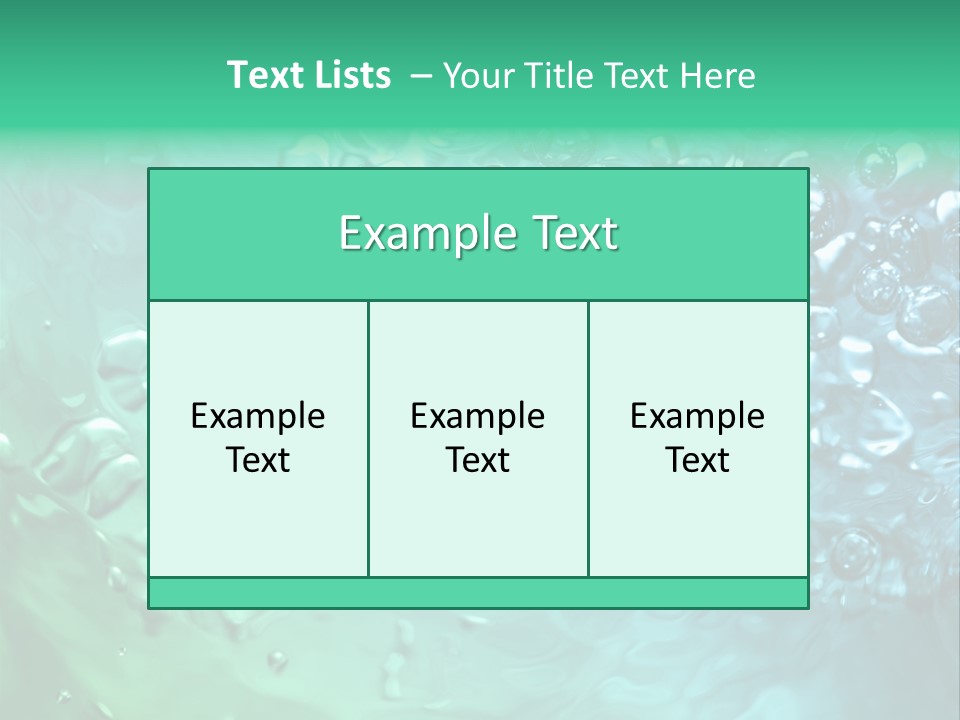 Aqua Image Ripple PowerPoint Template