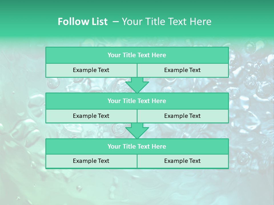 Aqua Image Ripple PowerPoint Template