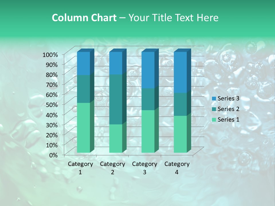 Aqua Image Ripple PowerPoint Template