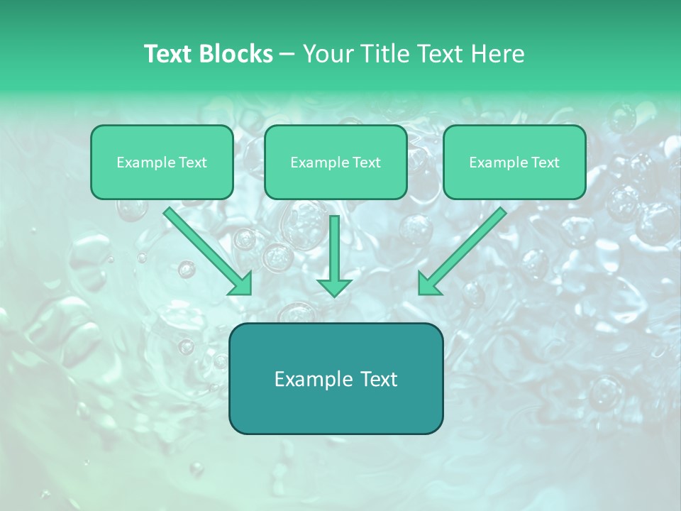 Aqua Image Ripple PowerPoint Template