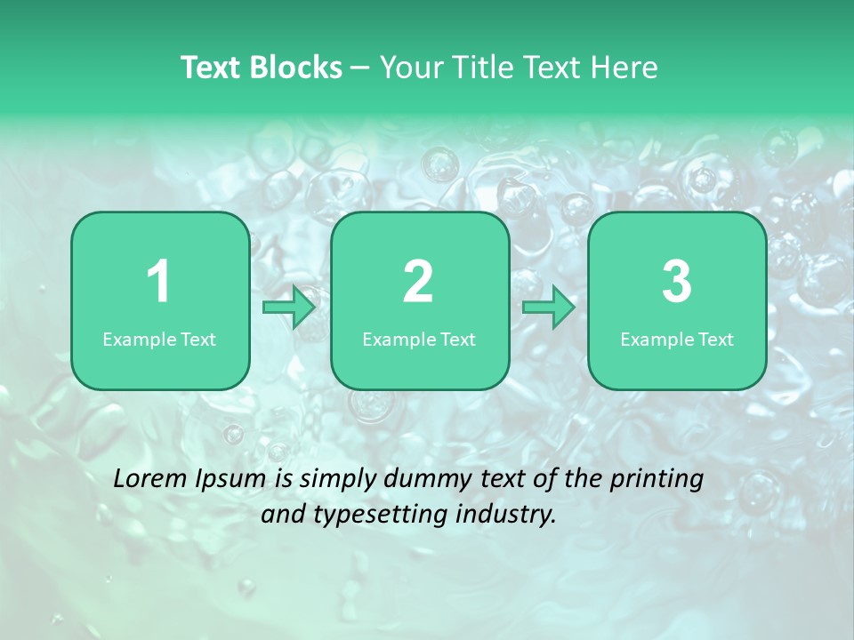 Aqua Image Ripple PowerPoint Template