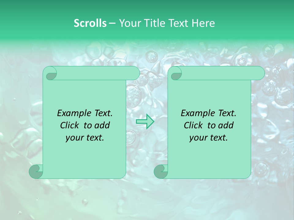 Aqua Image Ripple PowerPoint Template