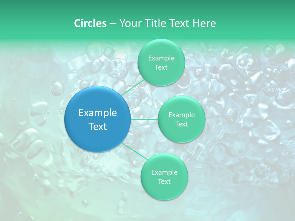 Aqua Image Ripple PowerPoint Template