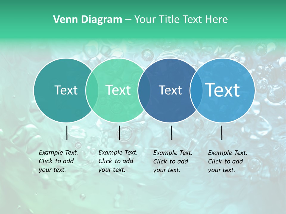 Aqua Image Ripple PowerPoint Template