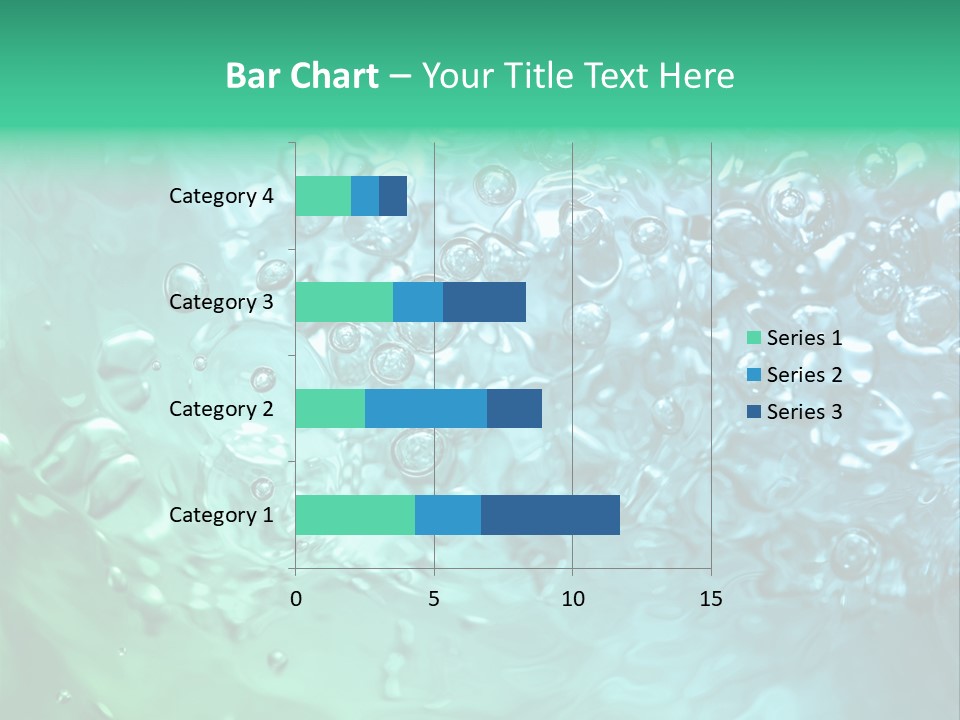 Aqua Image Ripple PowerPoint Template