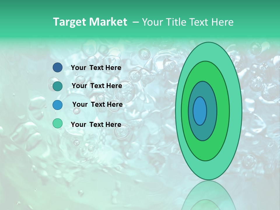 Aqua Image Ripple PowerPoint Template