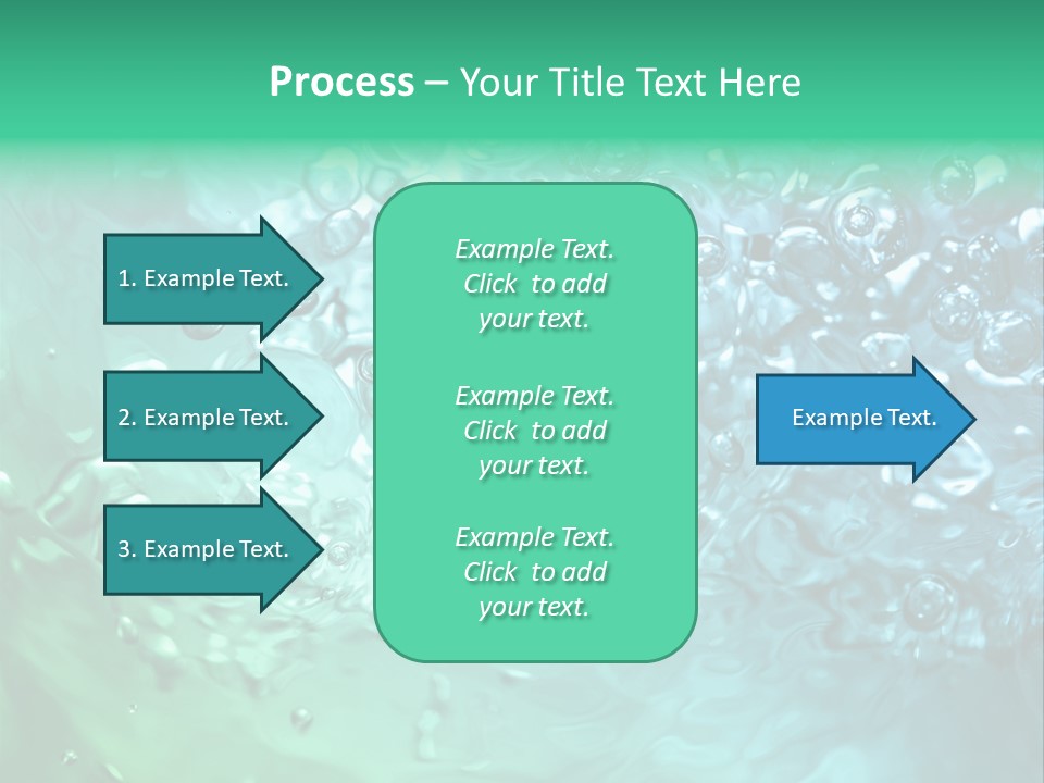 Aqua Image Ripple PowerPoint Template