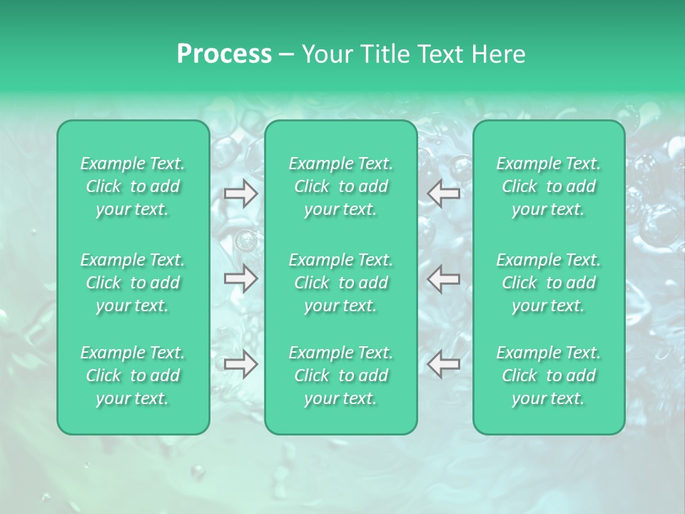 Aqua Image Ripple PowerPoint Template