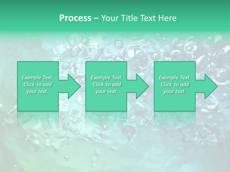 Aqua Image Ripple PowerPoint Template