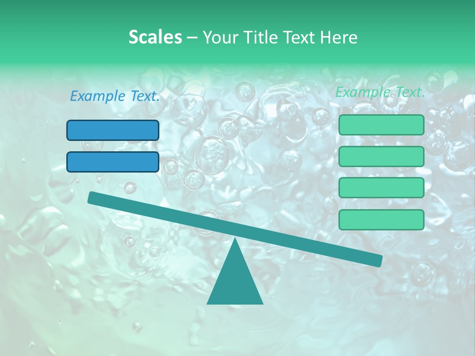 Aqua Image Ripple PowerPoint Template