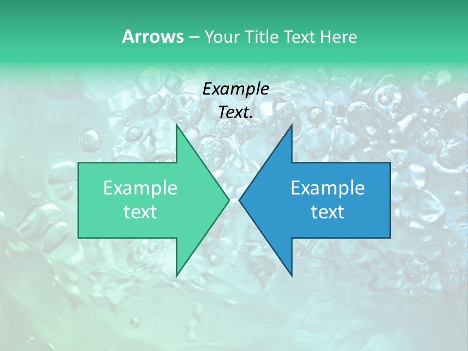 Aqua Image Ripple PowerPoint Template