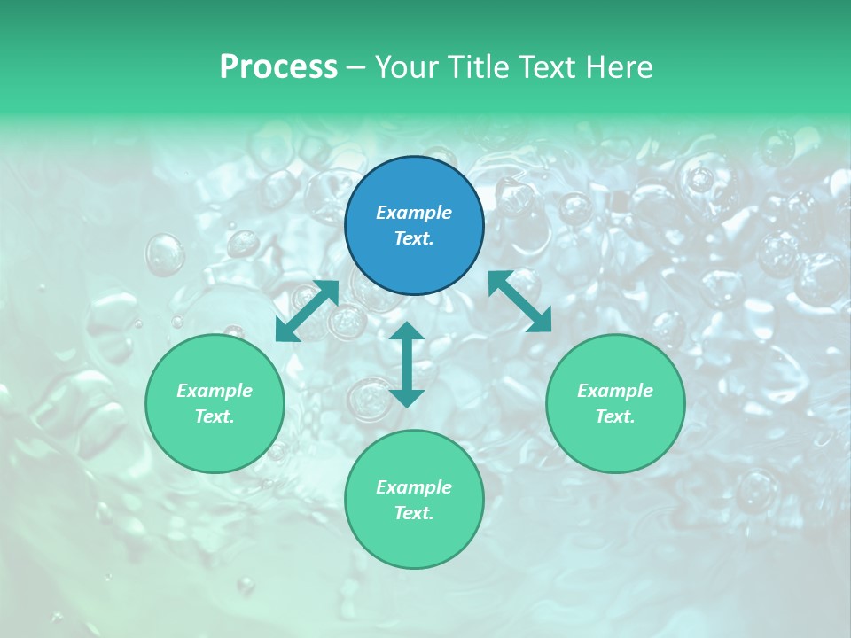 Aqua Image Ripple PowerPoint Template