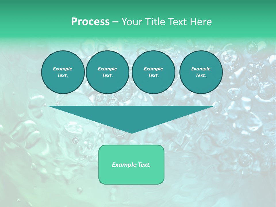 Aqua Image Ripple PowerPoint Template