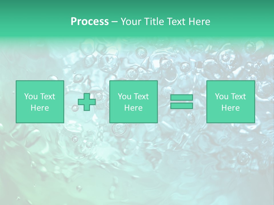 Aqua Image Ripple PowerPoint Template