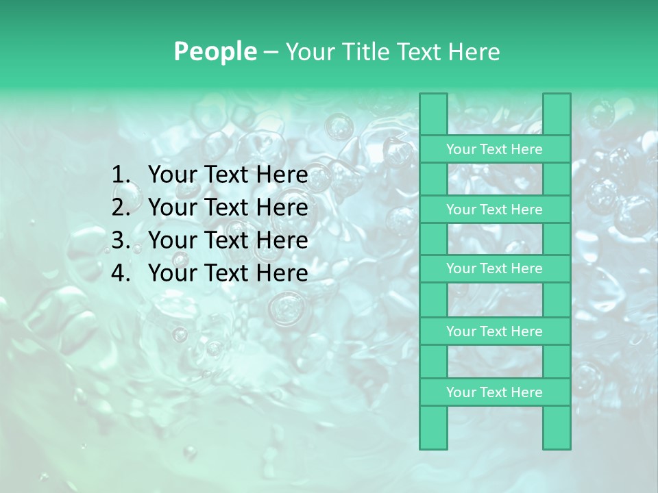 Aqua Image Ripple PowerPoint Template