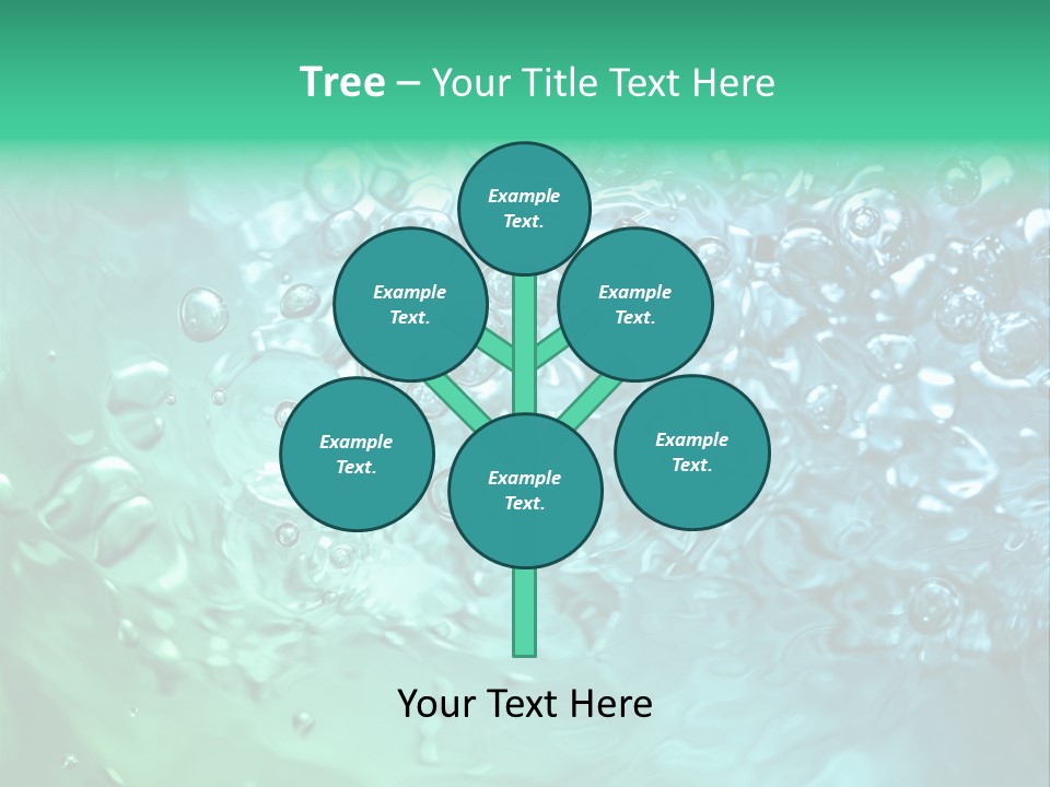 Aqua Image Ripple PowerPoint Template