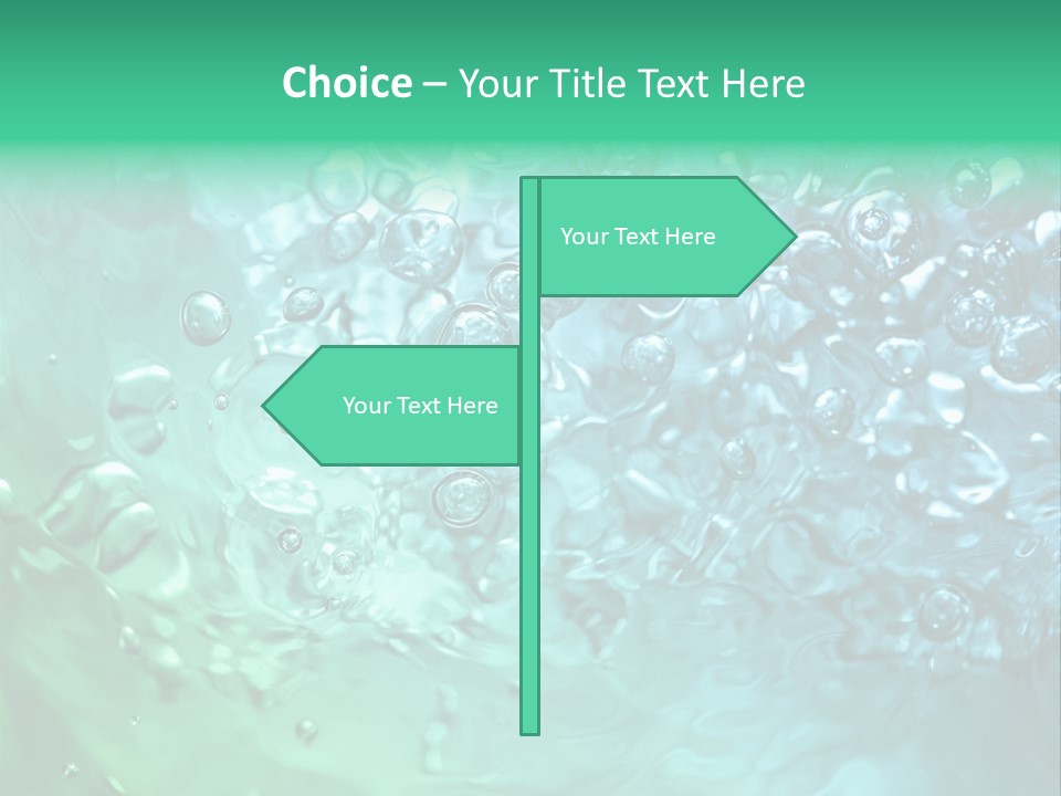 Aqua Image Ripple PowerPoint Template