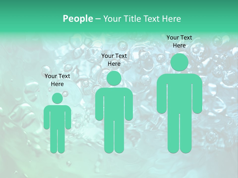 Aqua Image Ripple PowerPoint Template