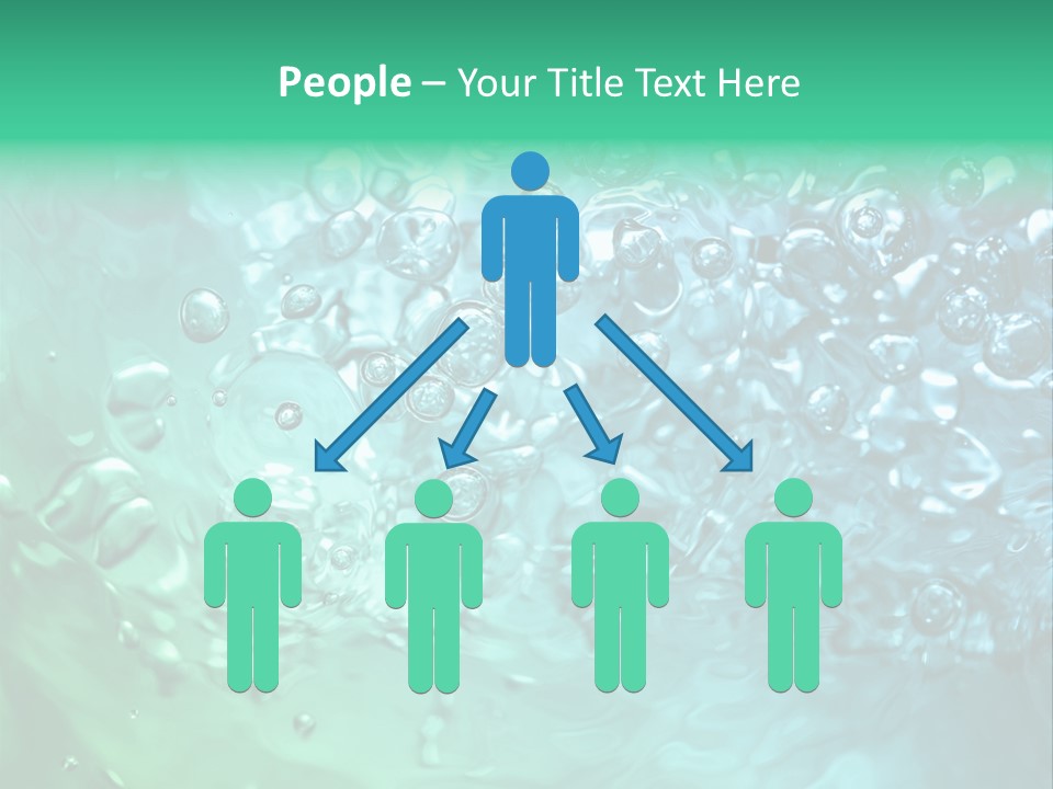 Aqua Image Ripple PowerPoint Template