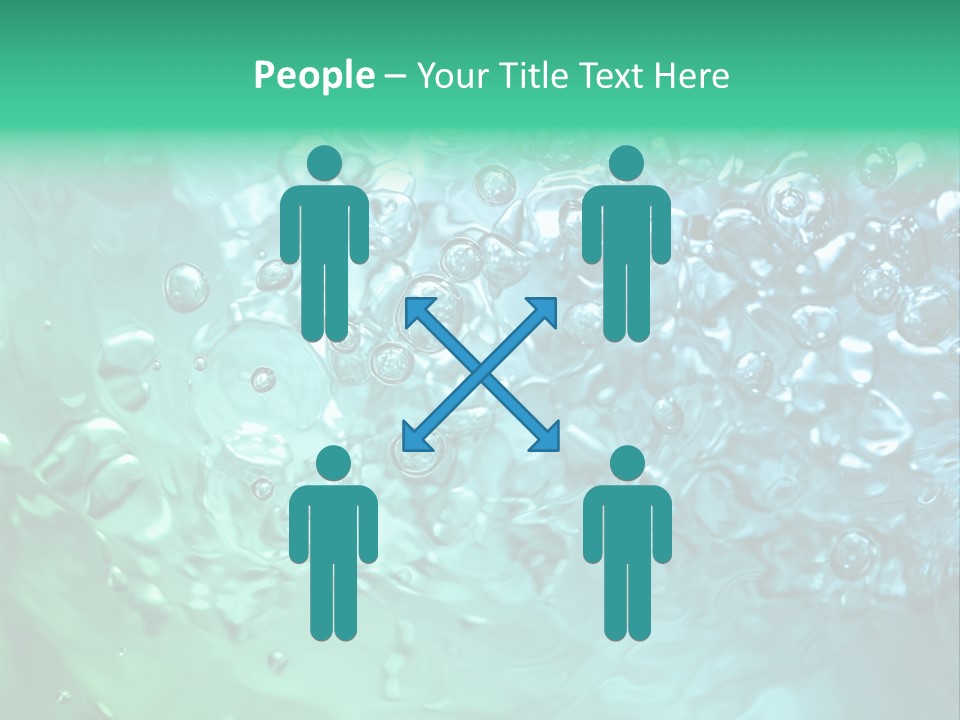 Aqua Image Ripple PowerPoint Template