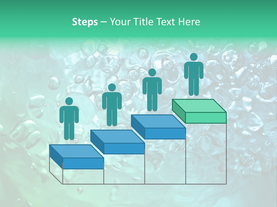 Aqua Image Ripple PowerPoint Template