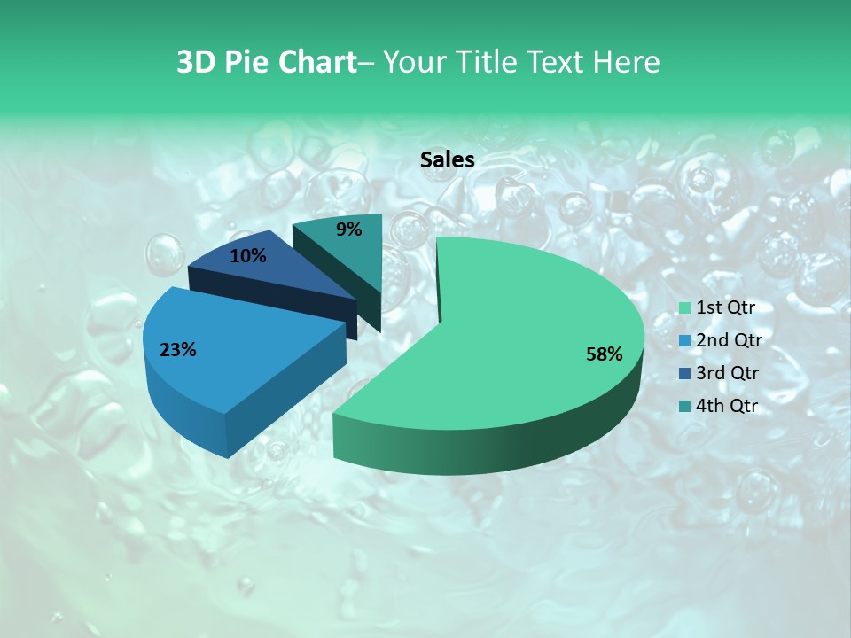 Aqua Image Ripple PowerPoint Template